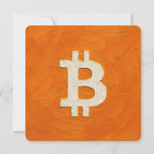 Tarjeta Festiva Estándar de Bitcoin (Petróleo, Estilo: 1)