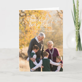 Tarjeta Festiva Estar Agradecidos Y Agradecidos Siempre Foto De Ac