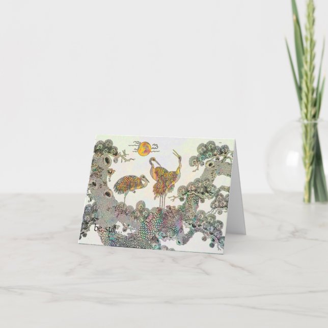 Tarjeta Festiva Estar quieto (Anverso)