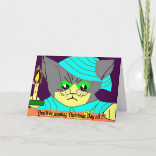 Tarjeta Festiva "Estarás queriendo Navidades Día o...