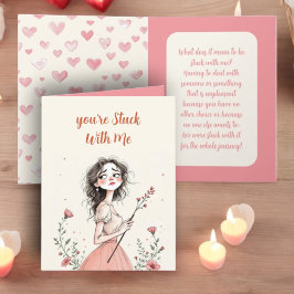 Tarjeta Festiva Estás Atascado Conmigo