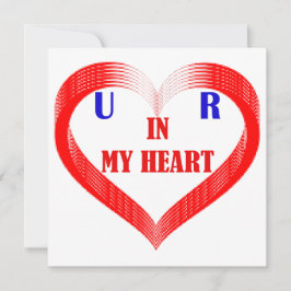 TARJETA FESTIVA ESTÁS EN MI CORAZÓN