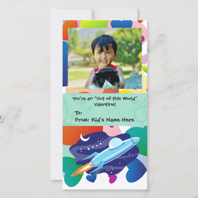 Tarjeta Festiva Estás fuera del Valentine de este niño del mundo (Anverso)