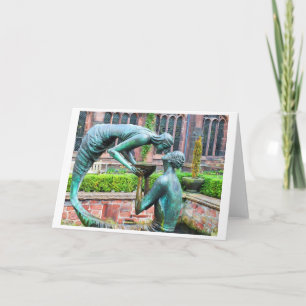 Tarjeta Festiva Estatua del agua de la vida