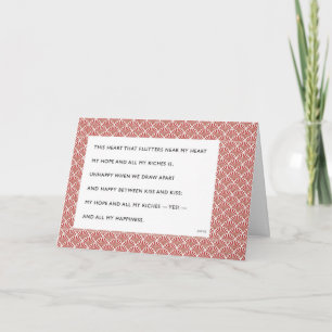 Tarjeta Festiva Este corazón que fluye Joyce Valentine