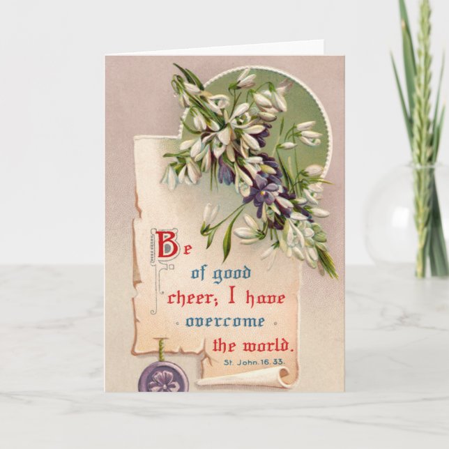 Tarjeta Festiva Esté de buena alegría (Anverso)