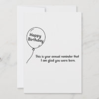 Este es tu cumpleaños divertido con recordatorio a