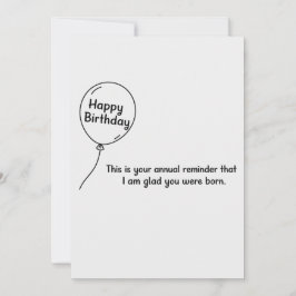Tarjeta Festiva Este Es Tu Recordatorio Anual Divertido Cumpleaños