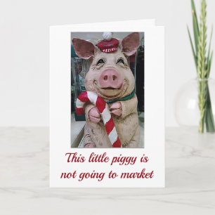 TARJETA FESTIVA ESTE **NAVIDAD PIGGY** ES UN CÓMICO SEGURO