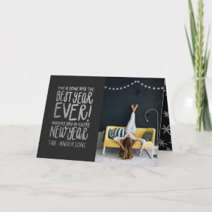 TARJETA FESTIVA ¡ESTE SERÁ EL MEJOR AÑO DE LA HISTORIA! PLATEADO