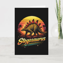 Tarjeta Festiva Estegosaurio