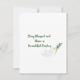 Tarjeta Festiva Estén bendecidos y tengan una bella Pascua en una