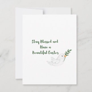 Tarjeta Festiva Estén bendecidos y tengan una bella Pascua en una