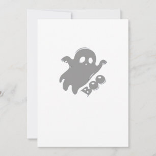 Tarjeta Festiva Estética Simple Little Boo
