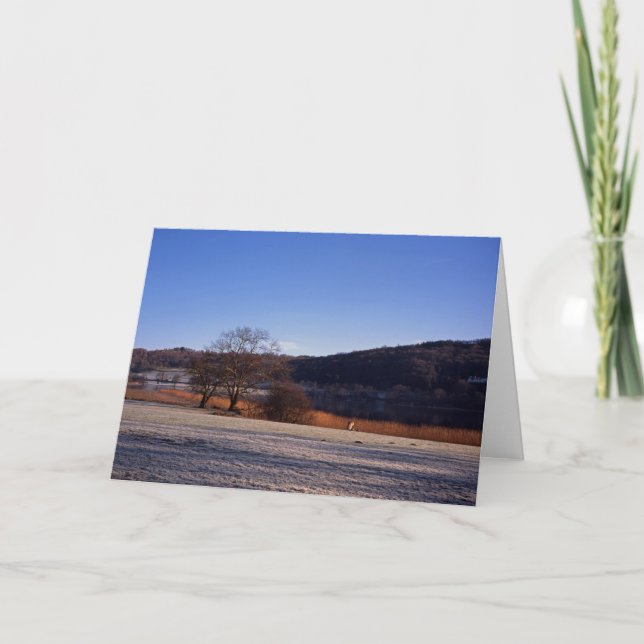 Tarjeta Festiva Esthwiate Water Winter (Anverso)