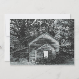 Tarjeta Festiva estilizada reimpresión de la vieja iglesia gótica