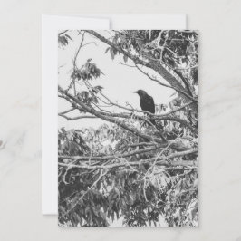 Tarjeta Festiva estilizado arte gótico americano de alto contraste