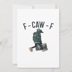 Tarjeta Festiva Estilo básico casual esencial F Caw F
