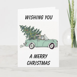 TARJETA FESTIVA ESTILO CONVERTIBLE "FELIZ NAVIDAD"