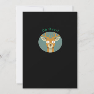 Tarjeta Festiva Estilo creativo Oh Deer