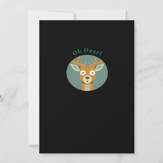 Tarjeta Festiva Estilo creativo Oh Deer