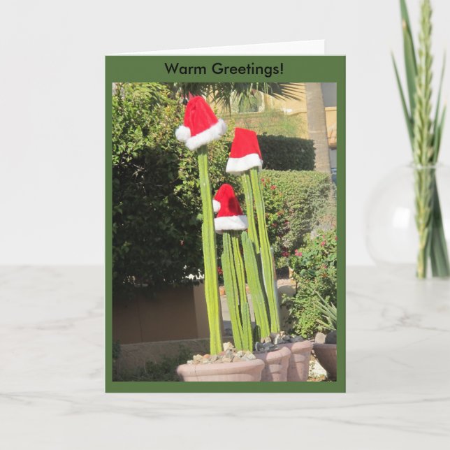 Tarjeta Festiva ¡Estilo de Arizona del navidad! (Anverso)