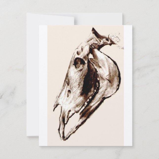 Tarjeta Festiva Estilo de cosecha de caballos (Anverso)