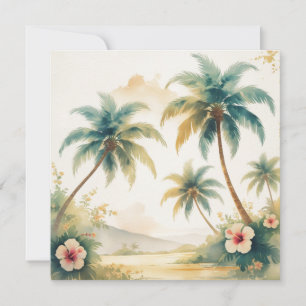 Tarjeta Festiva Estilo de época Hawai Viajes Honolulu