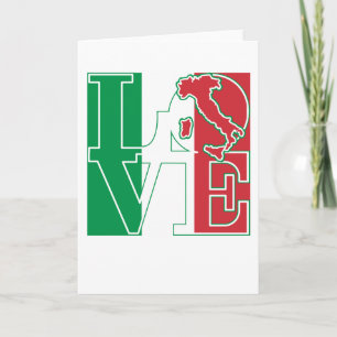 Tarjeta Festiva Estilo del italiano del AMOR