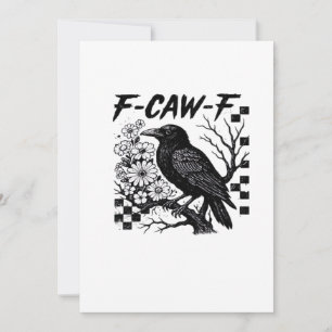 Tarjeta Festiva Estilo divertido y esencial F Caw F