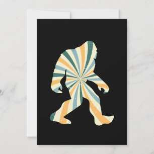 Tarjeta Festiva Estilo Retro 90 de la Cuartada de los Pie Grande