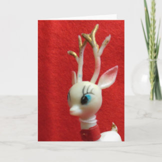 Tarjeta Festiva Estimado Retro Deer…
