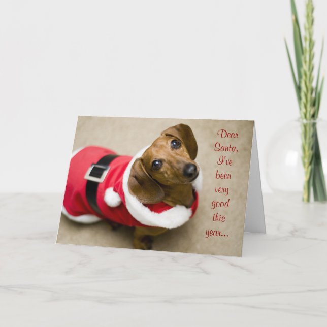 Tarjeta Festiva Estimado Santa (Anverso)