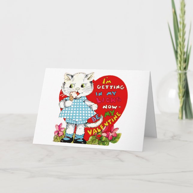 Tarjeta Festiva Estoy entrando en mis pintas ahora ~ Sé mi San Val (Anverso)