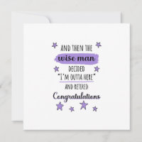 Estoy fuera de aquí" Graciosa Jubilación