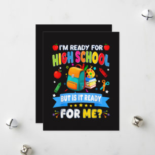 Tarjeta Festiva Estoy Listo Para La Escuela Secundaria Pero Está L