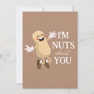 Tarjeta Festiva estoy loco por tu amor al humor de aniversario