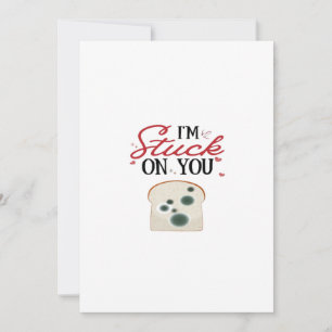 Tarjeta Festiva Estoy Pegado a Ti Estilo Romántico Limpio