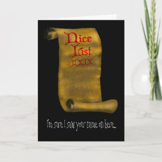 Tarjeta Festiva Estoy seguro que vi su nombre en aquí…