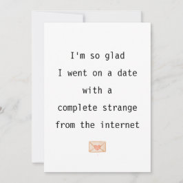 Tarjeta Festiva Estoy tan contenta de haber ido a una cita, Funny 