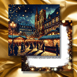 Tarjeta Festiva Estrasburgo, Francia | Navidades personalizados