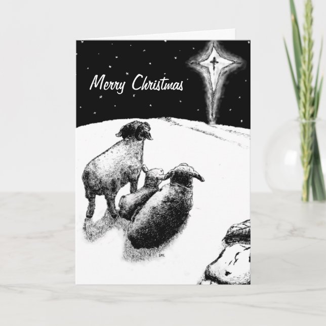 Tarjeta Festiva Estrella brillante (Anverso)