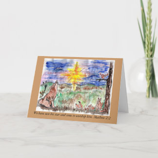 Tarjeta Festiva Estrella de Chistmas del 2:2 de Mathew