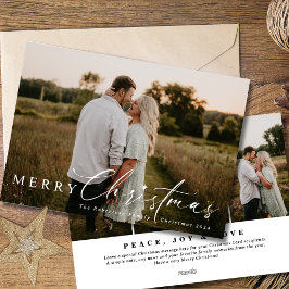 Tarjeta Festiva Estrella de cuatro Navidades religiosos modernos