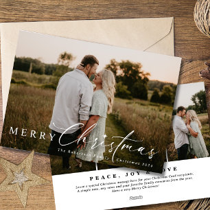 Tarjeta Festiva Estrella de cuatro Navidades religiosos modernos