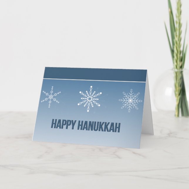 Tarjeta Festiva Estrella de Hanukkah Flakes (Anverso)