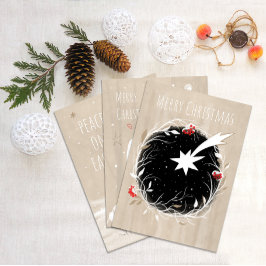 Tarjeta Festiva Estrella de invierno de Navidades rusos