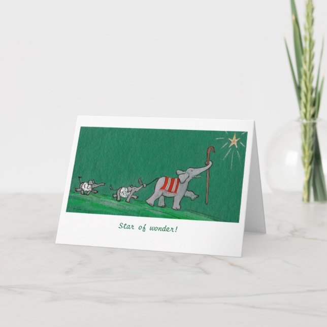 Tarjeta Festiva ¡Estrella de la maravilla! (Anverso)
