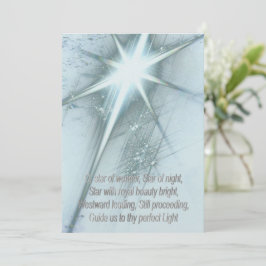 Tarjeta Festiva Estrella de la maravilla