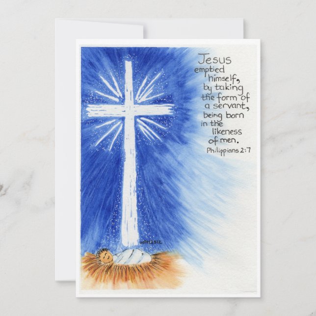 Tarjeta Festiva Estrella de la Natividad (Anverso)